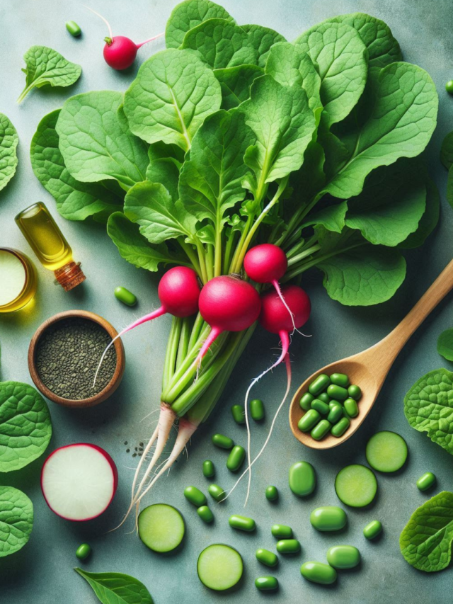 Health benefits of radish leaves