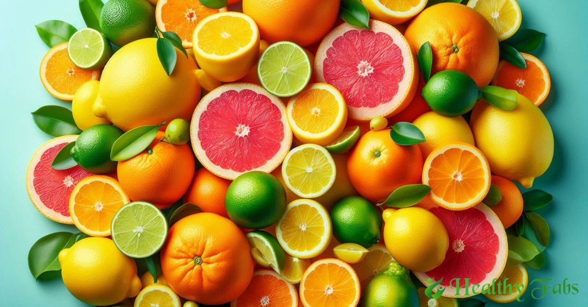 Assortment of citrus fruits, including oranges, lemons, limes, and grapefruits