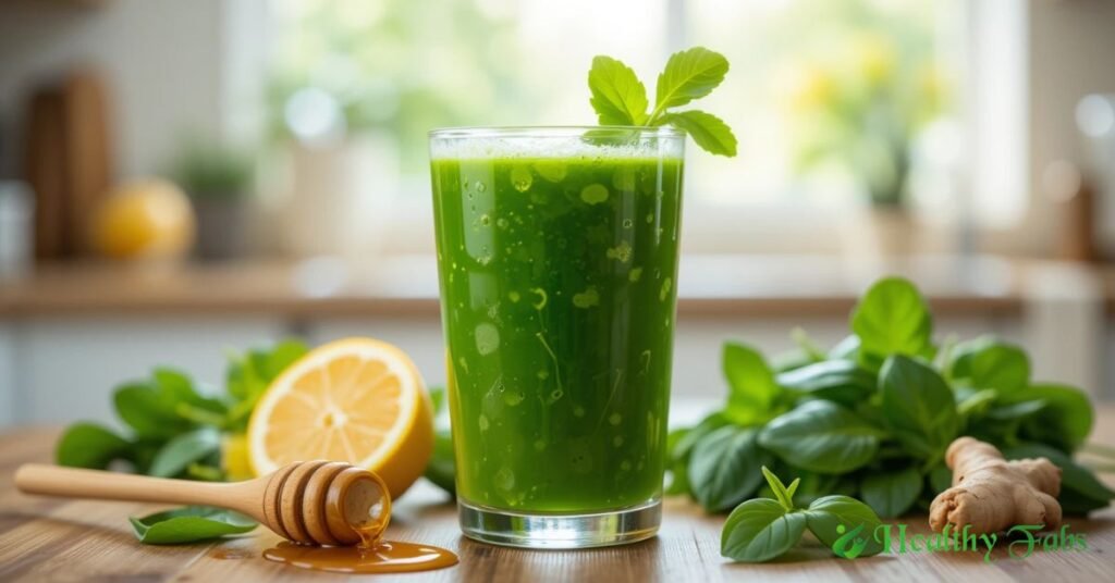 Health benefits of drinking spinach juice every morning.