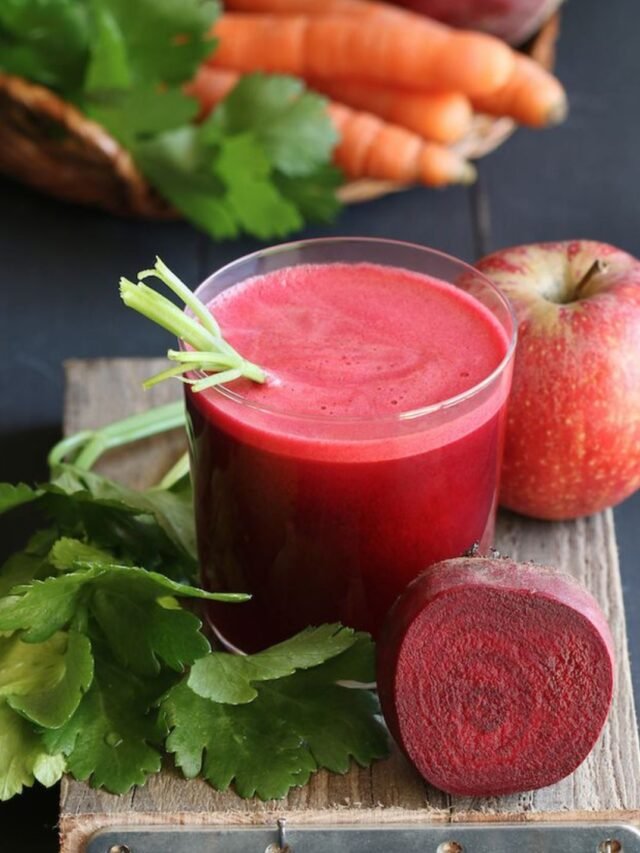 A collage of images showing different heart-healthy drinks