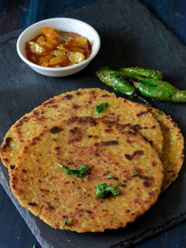 Ragi roti with vegetables