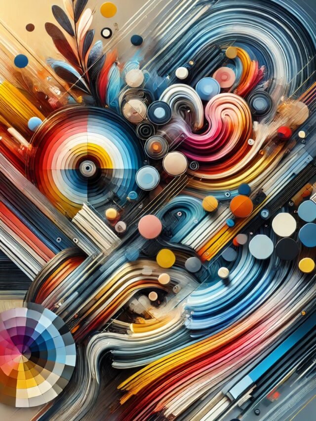 Stylish representation of trending color combinations for fashion and interiors