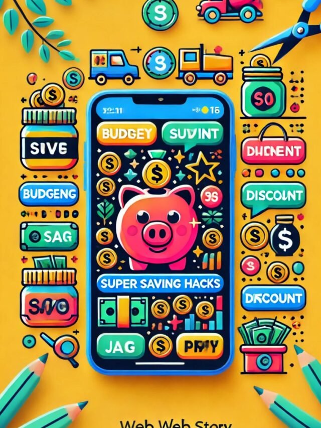 Illustration depicting Smart Saving Hacks with budgeting and financial planning elements