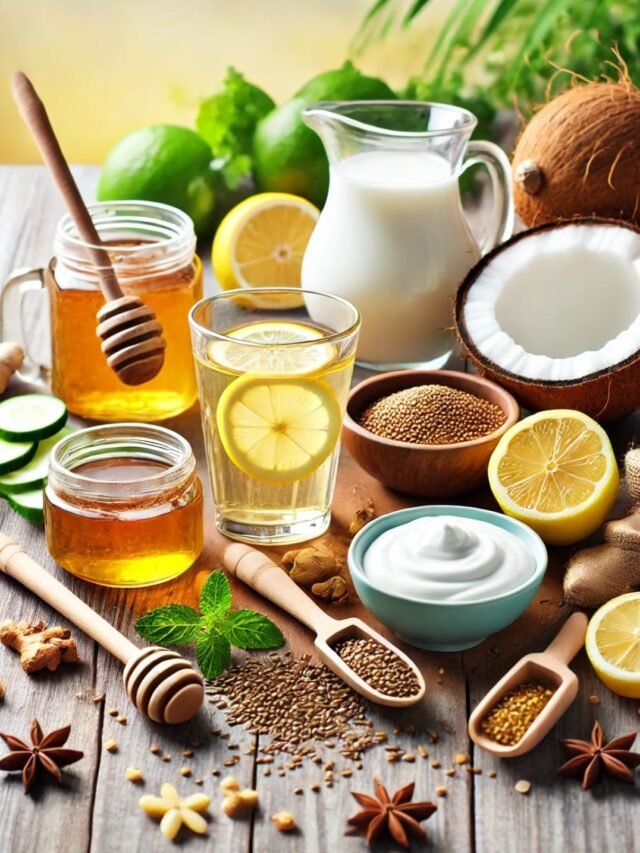 A cup of warm lemon water with honey for belly fat reduction