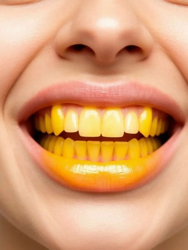 Close-up image of bright, white teeth illustrating natural teeth whitening methods.