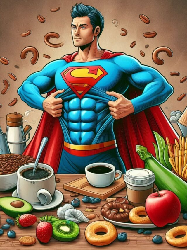 Illustration showing caffeine effects on stomach and remedies to relieve bloating naturally