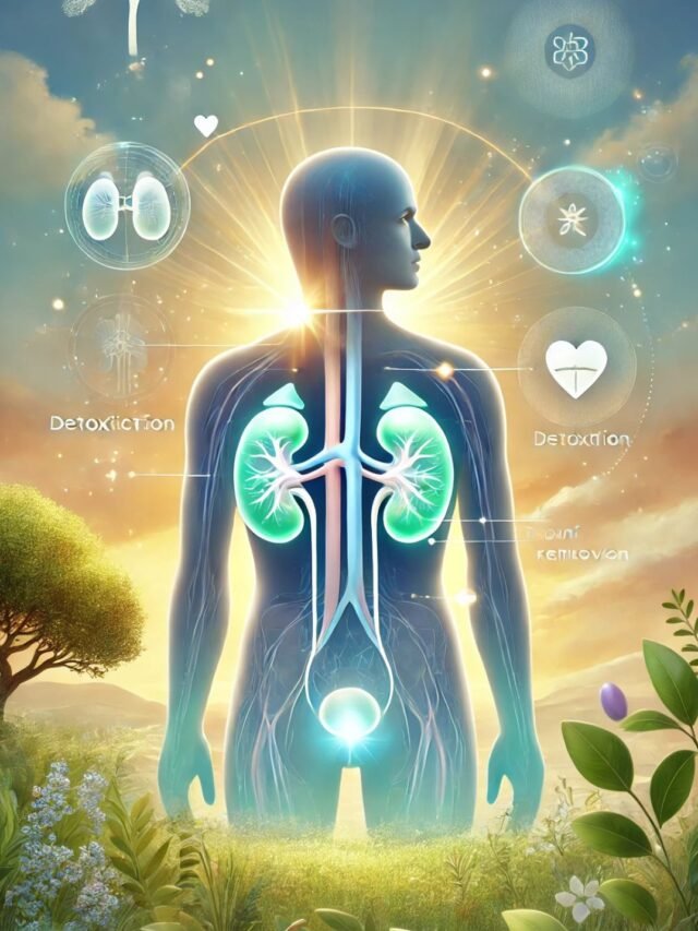 Illustration showing clean and healthy human kidneys